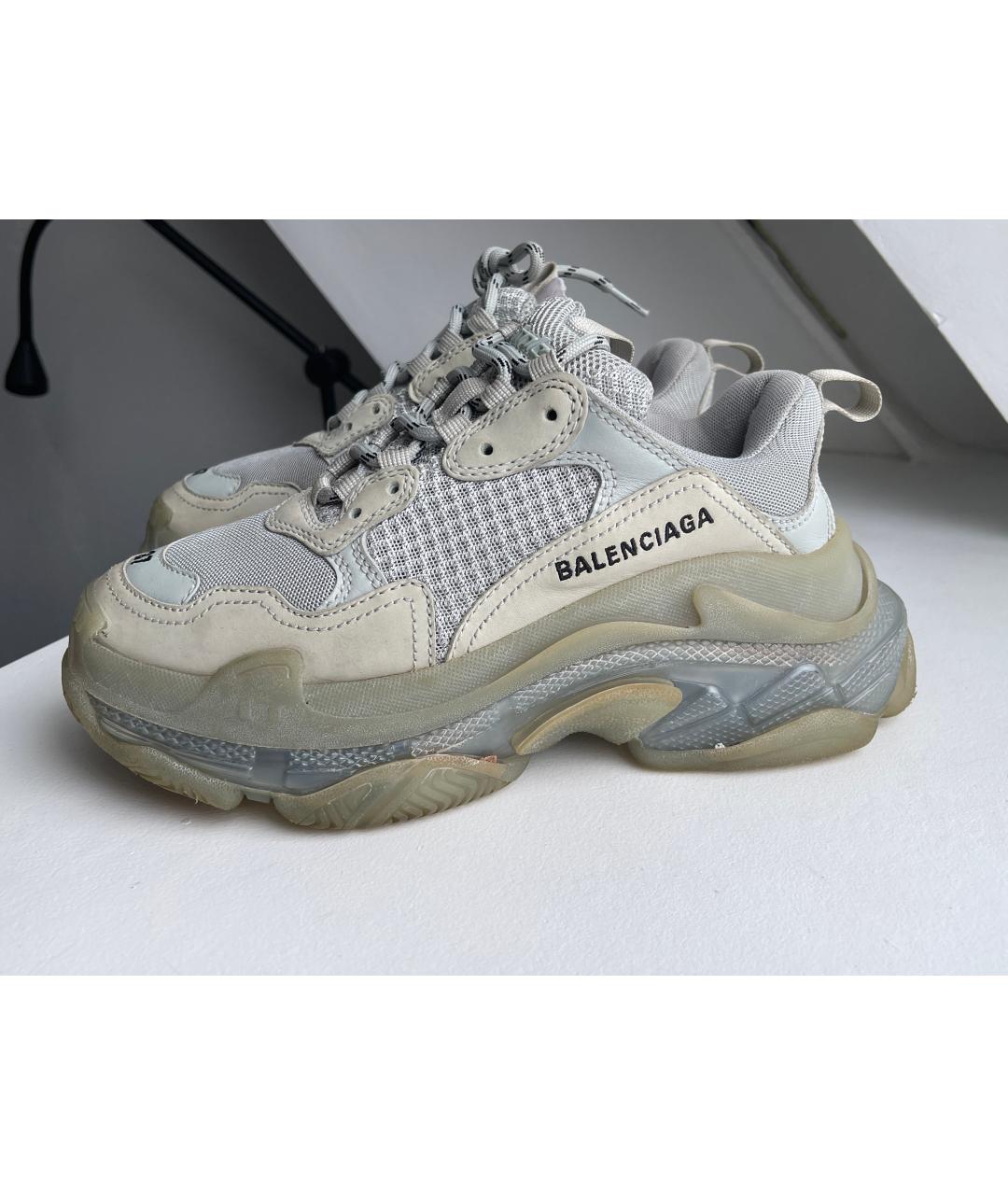 BALENCIAGA Бежевые кроссовки, фото 10