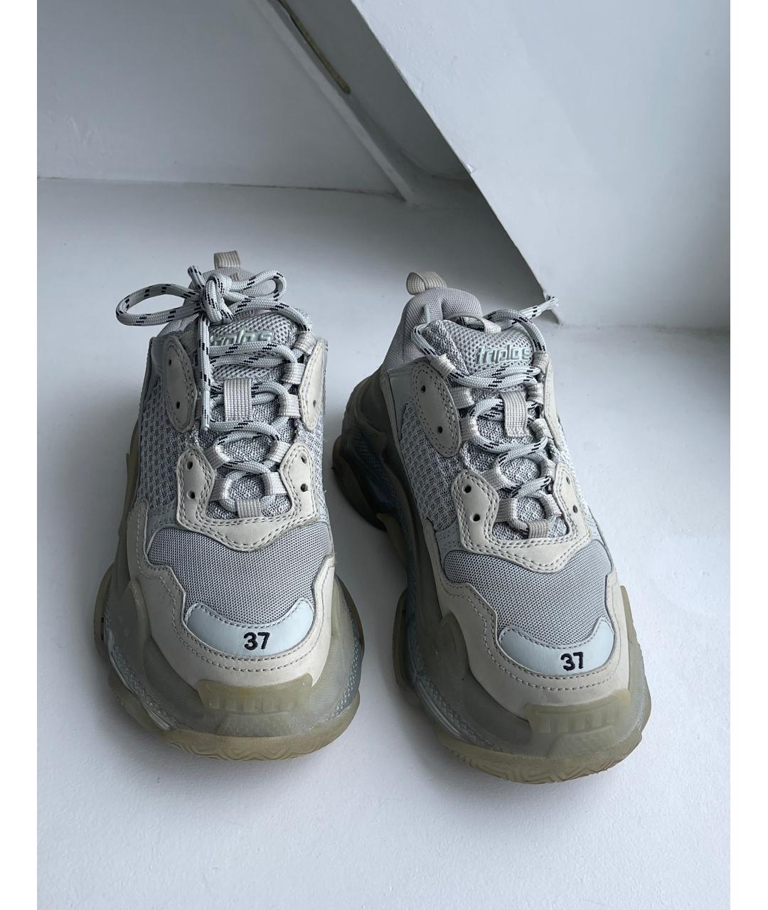BALENCIAGA Бежевые кроссовки, фото 4