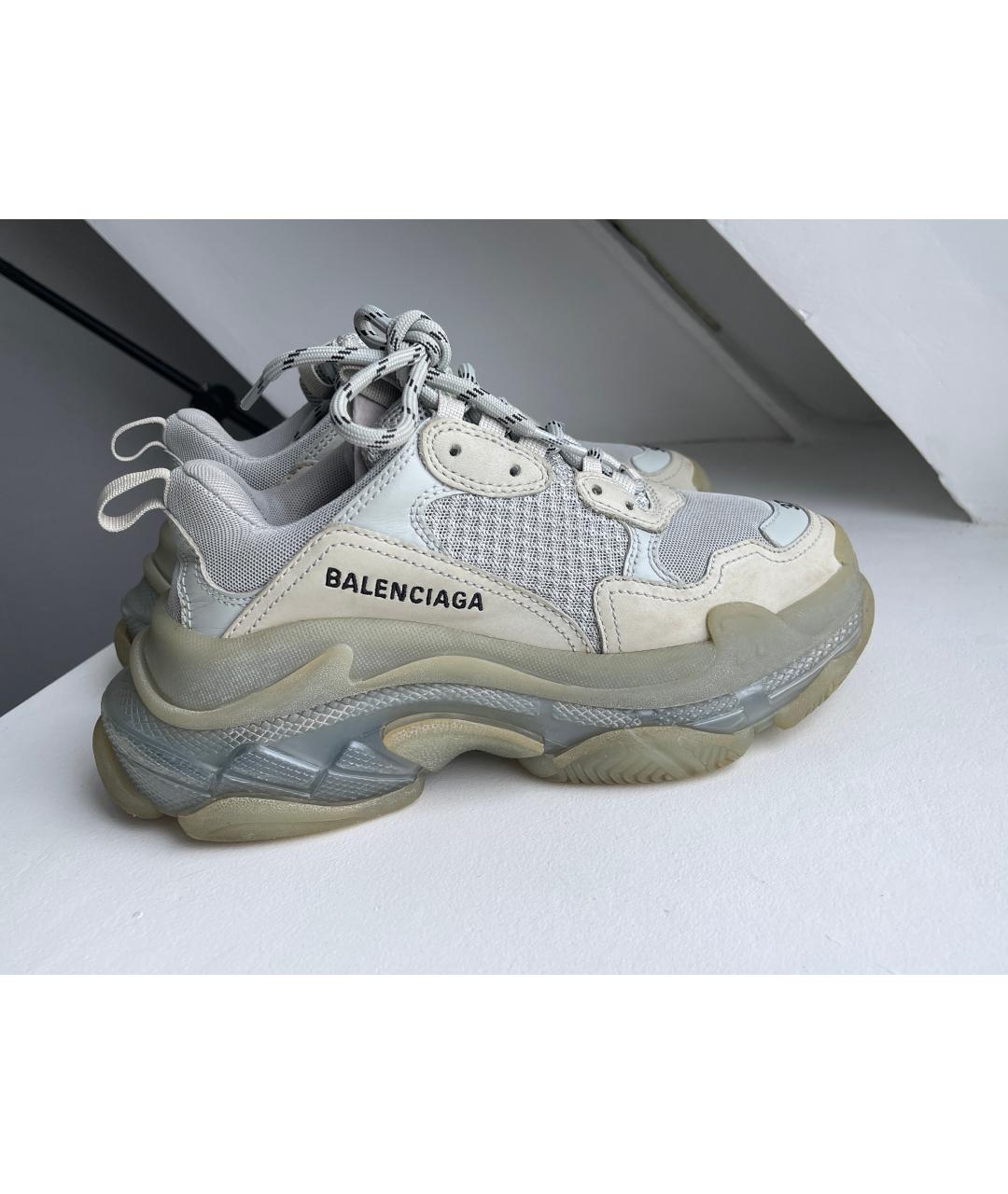 BALENCIAGA Бежевые кроссовки, фото 2