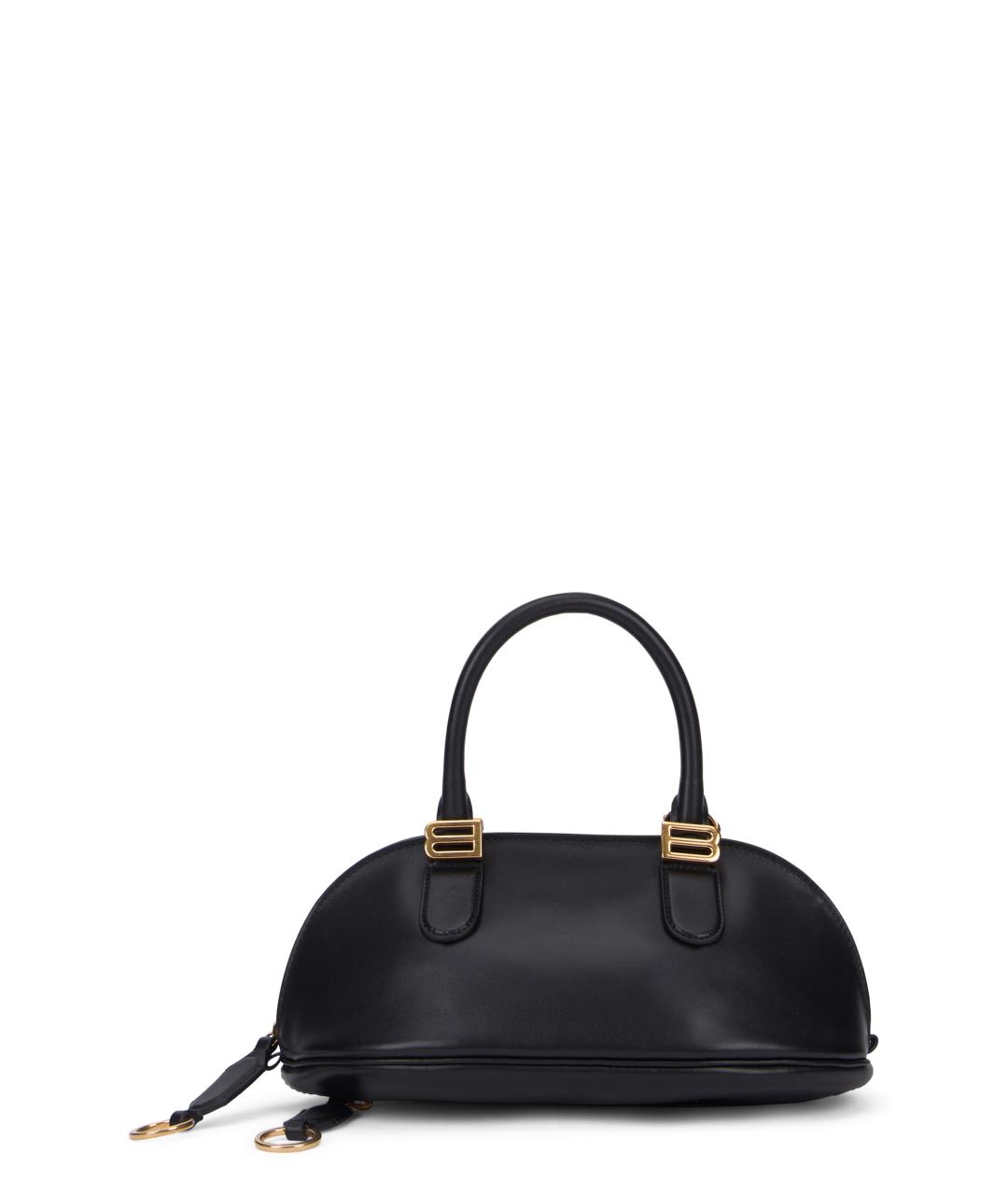 BALENCIAGA Черная кожаная сумка с короткими ручками, фото 1