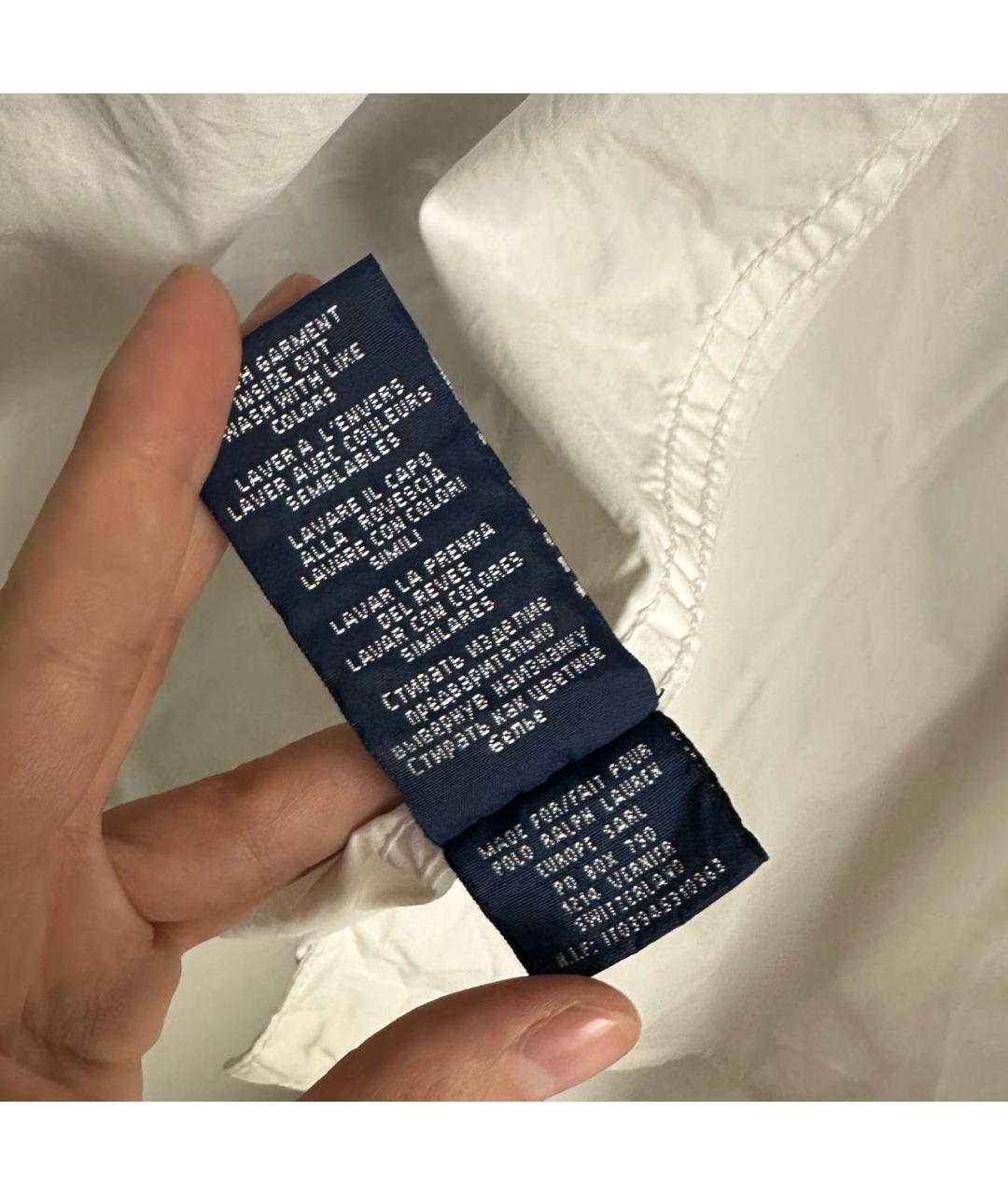 RALPH LAUREN Белая хлопковая парка, фото 8