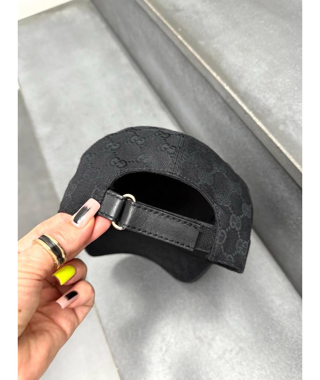 GUCCI Черная синтетическая кепка, фото 4