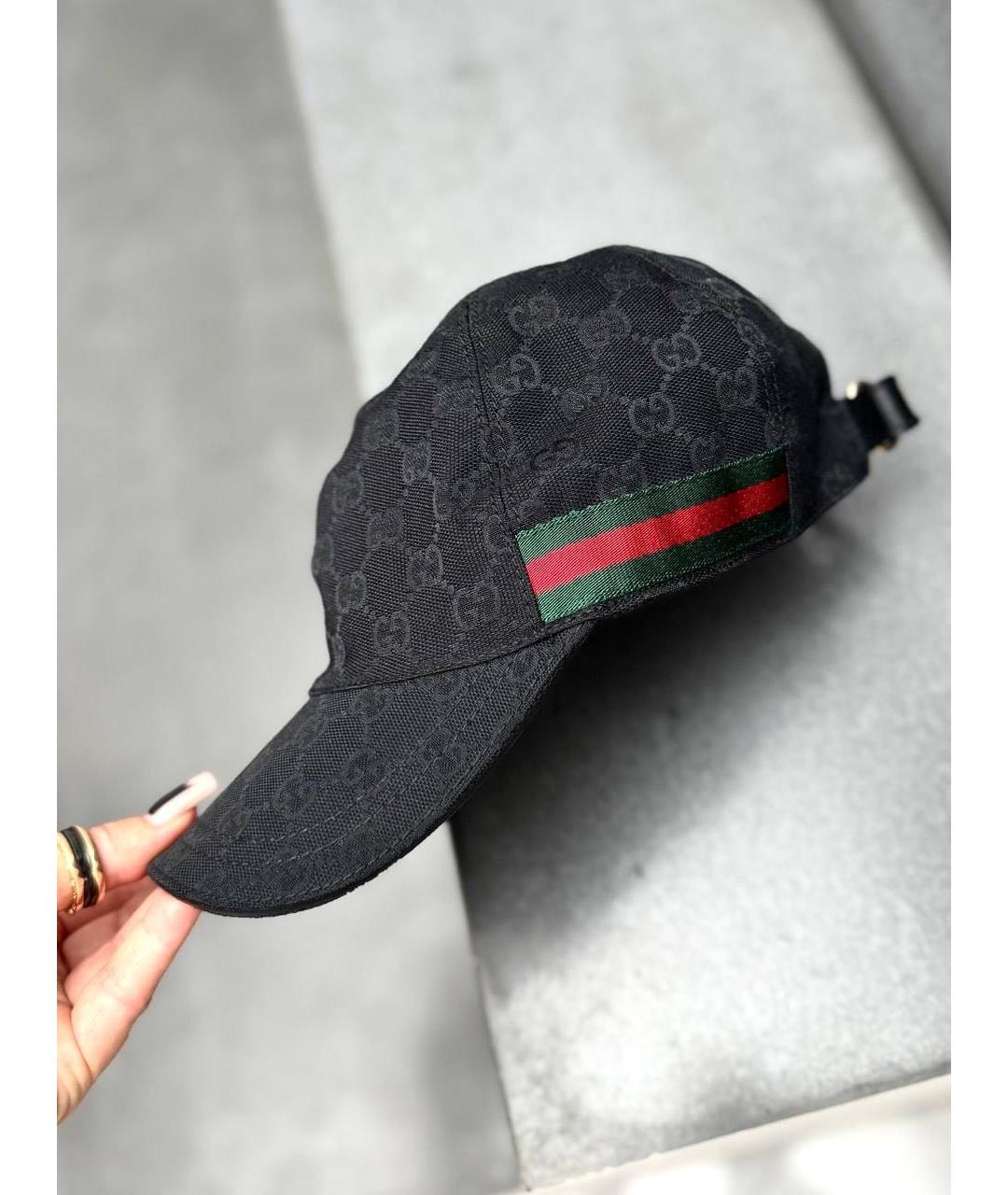 GUCCI Черная синтетическая кепка, фото 2