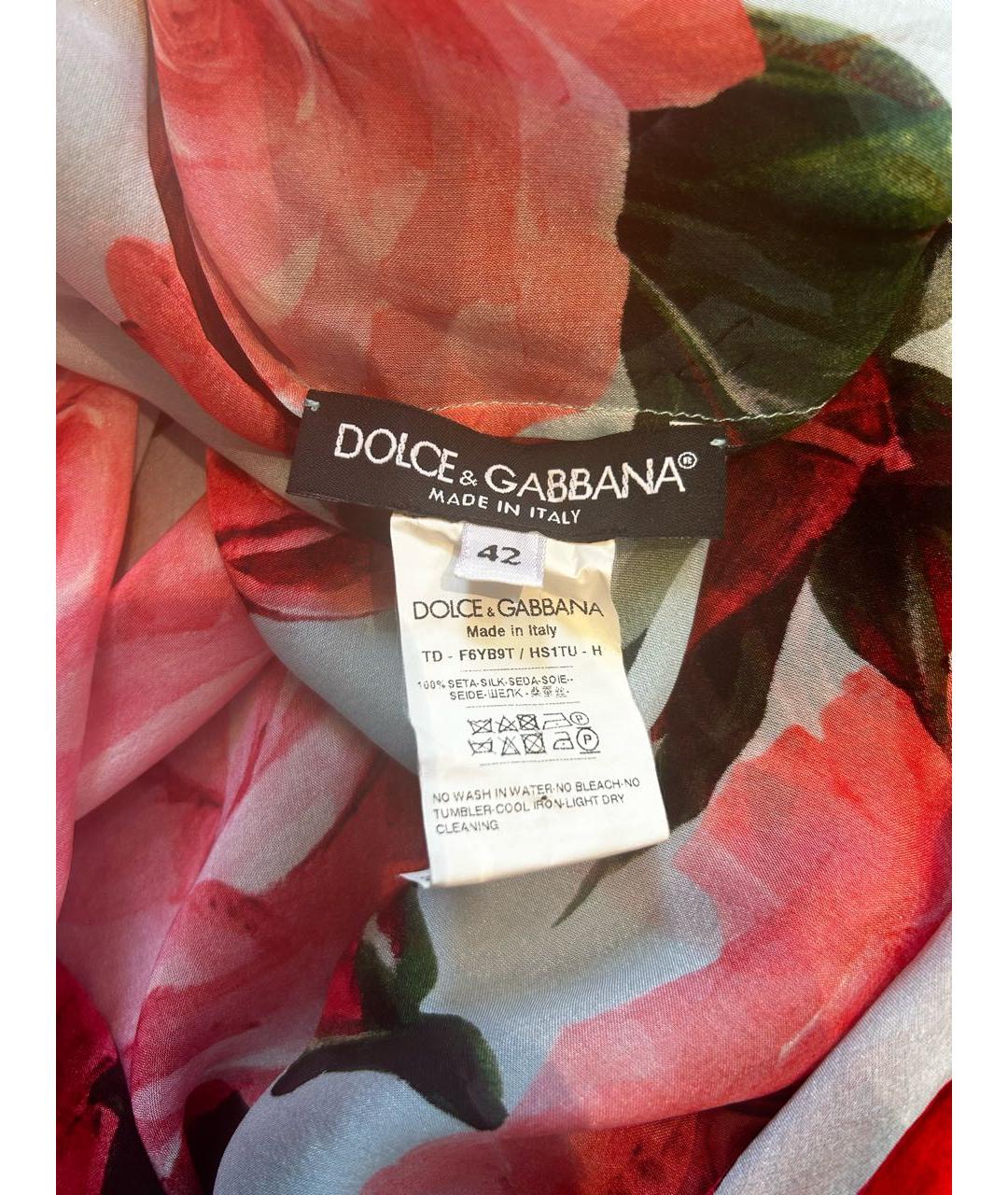 DOLCE&GABBANA Мульти шелковое парео, фото 8