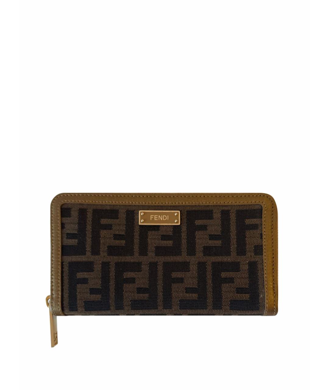 FENDI Коричневый кошелек, фото 1
