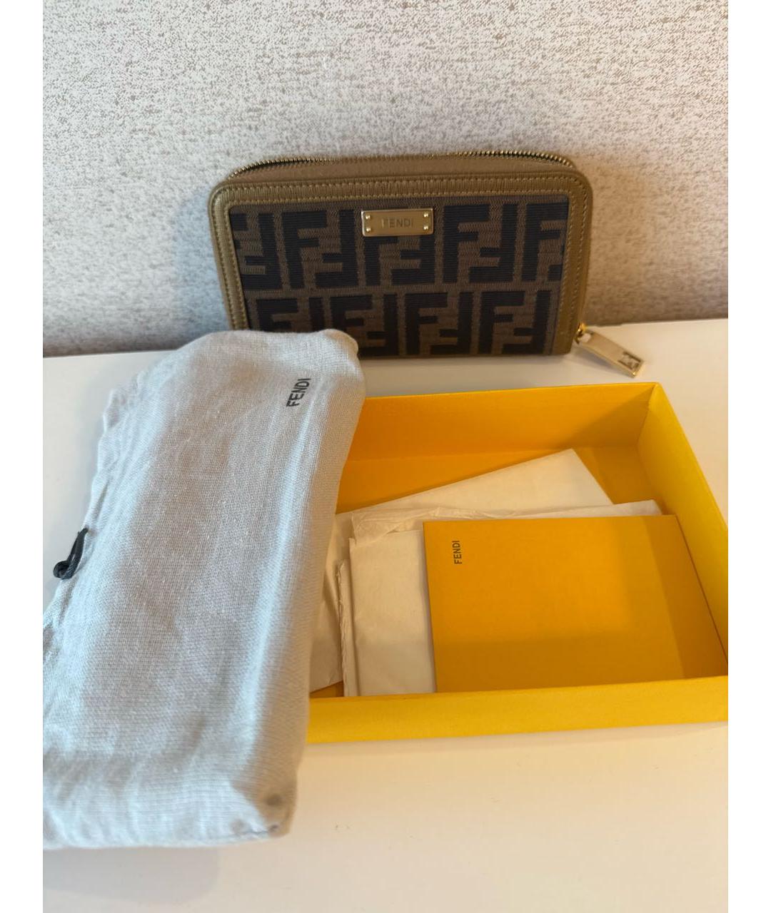 FENDI Коричневый кошелек, фото 6