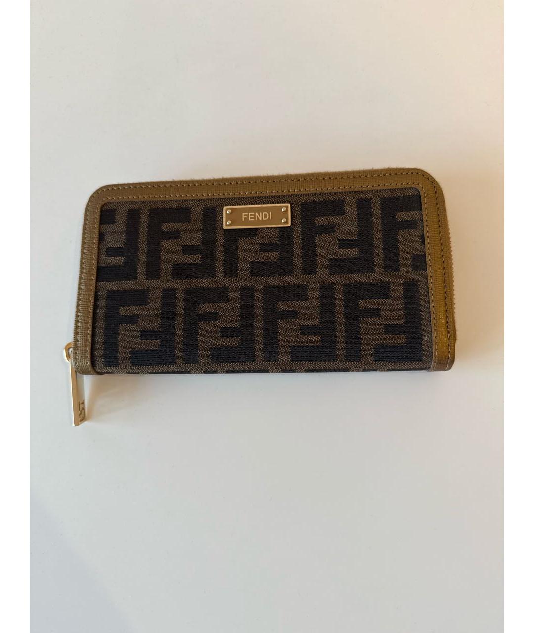 FENDI Коричневый кошелек, фото 7
