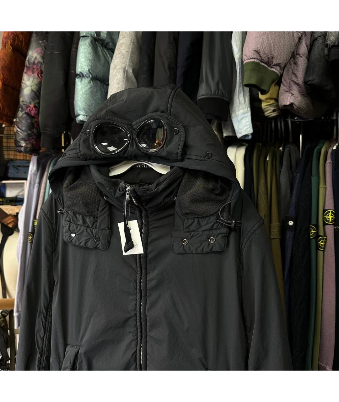 CP COMPANY Черная полиамидовая куртка, фото 2