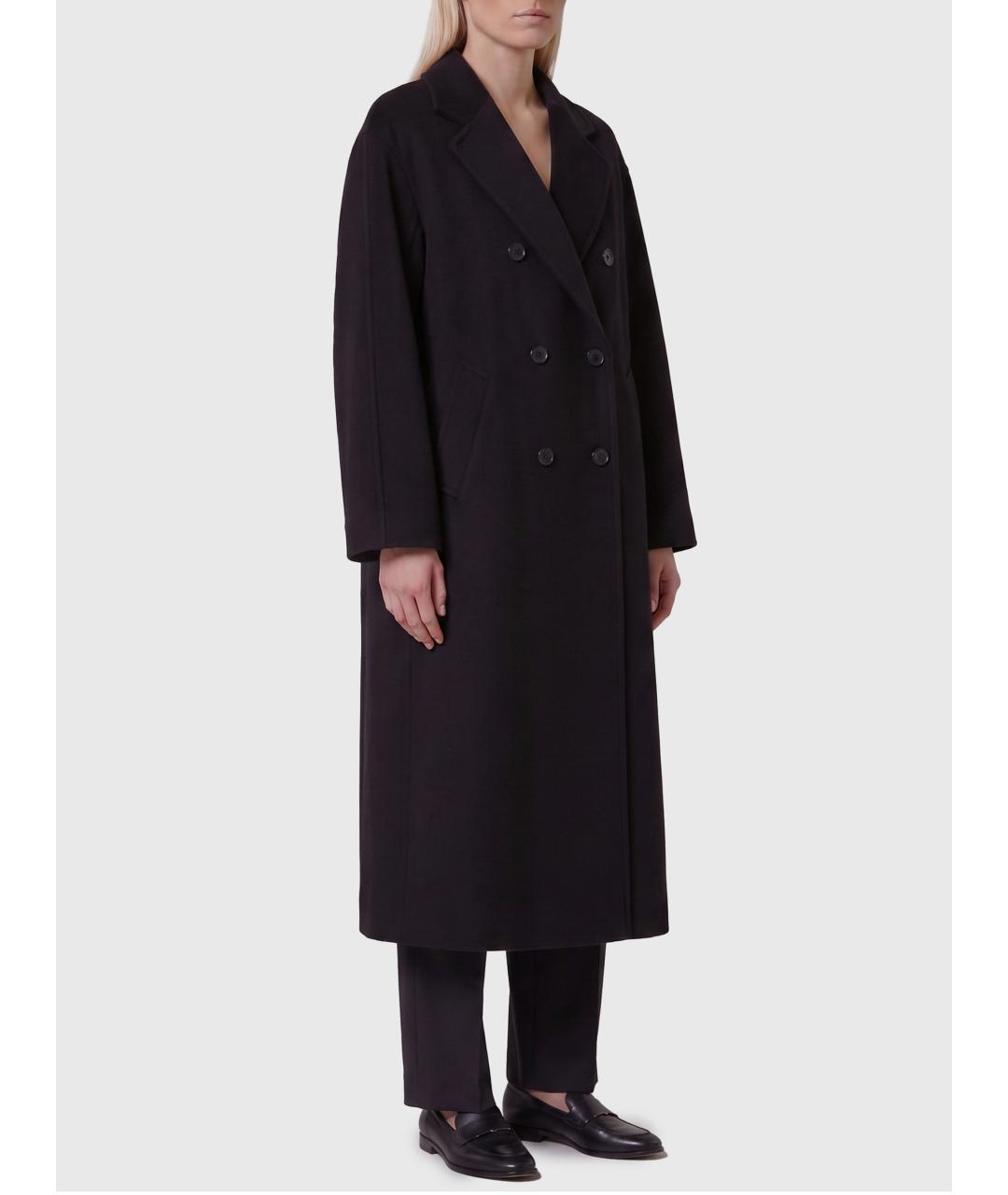 MAX MARA Черное шерстяное пальто, фото 3