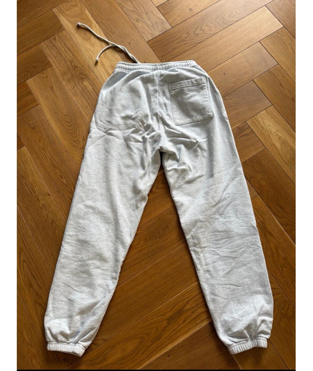 SPORTY AND RICH Серые хлопковые спортивные брюки и шорты, фото 4