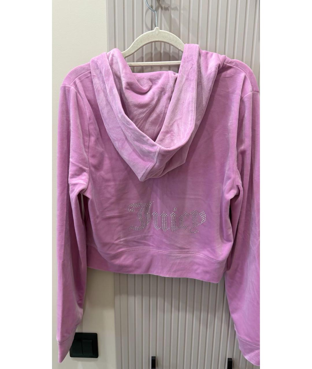 JUICY COUTURE Розовый бархатный спортивные костюмы, фото 3