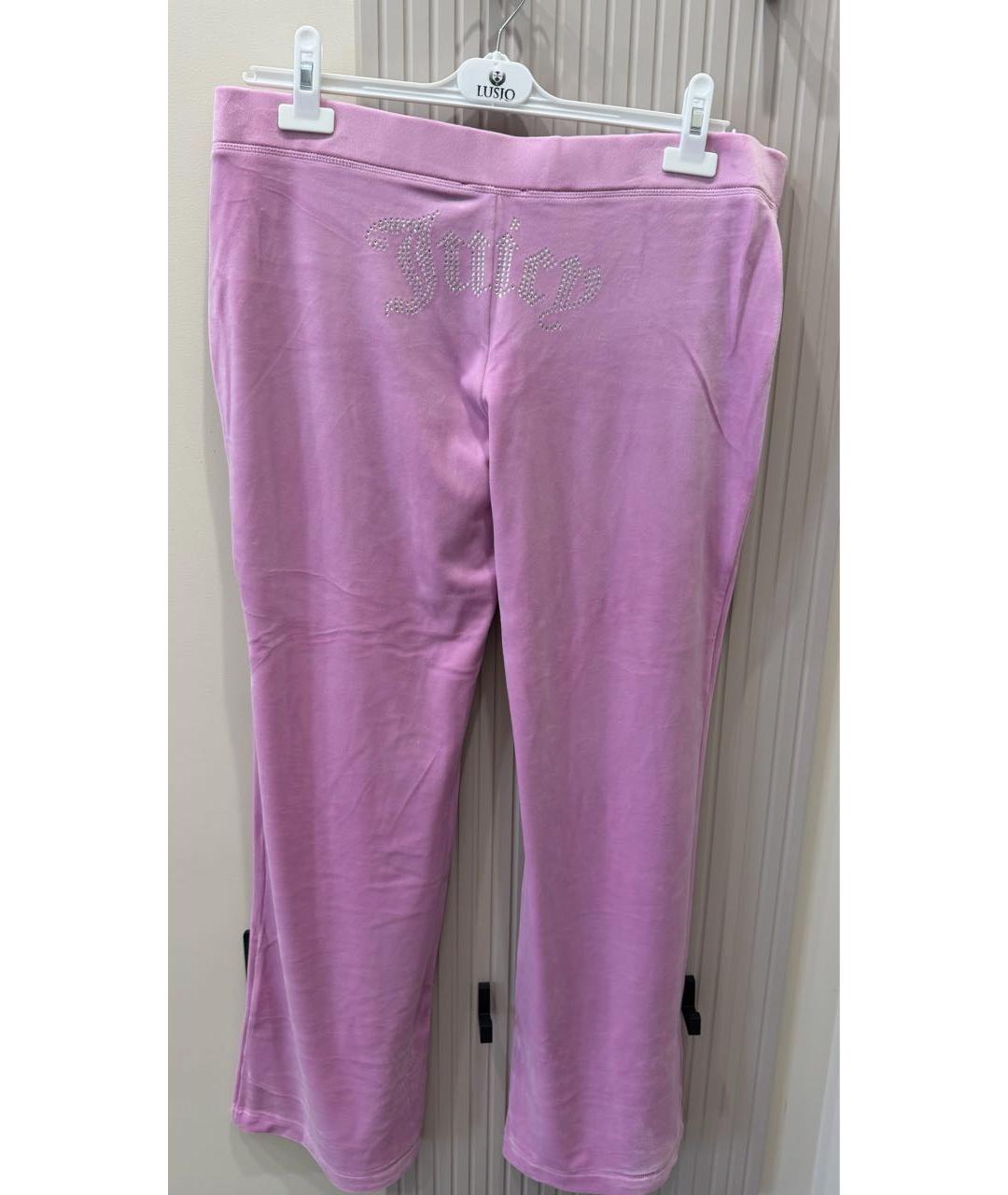 JUICY COUTURE Розовый бархатный спортивные костюмы, фото 5