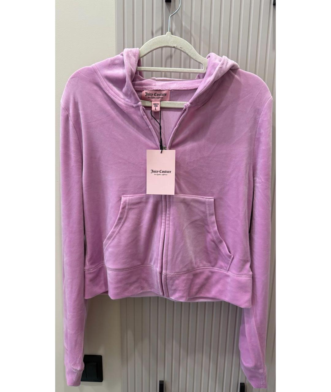 JUICY COUTURE Розовый бархатный спортивные костюмы, фото 4