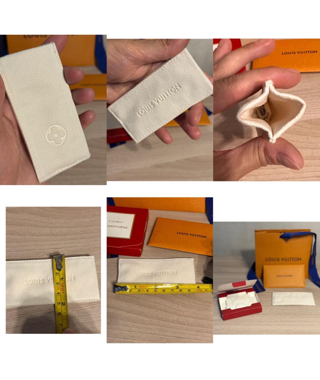 LOUIS VUITTON BEAUTY Белая бархатная косметичка, фото 5