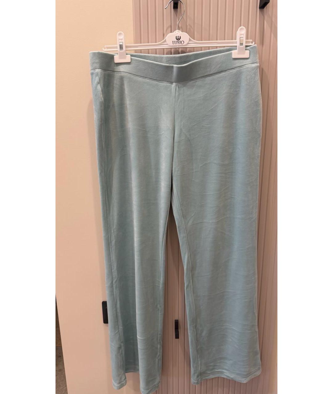 JUICY COUTURE Голубой бархатный спортивные костюмы, фото 4