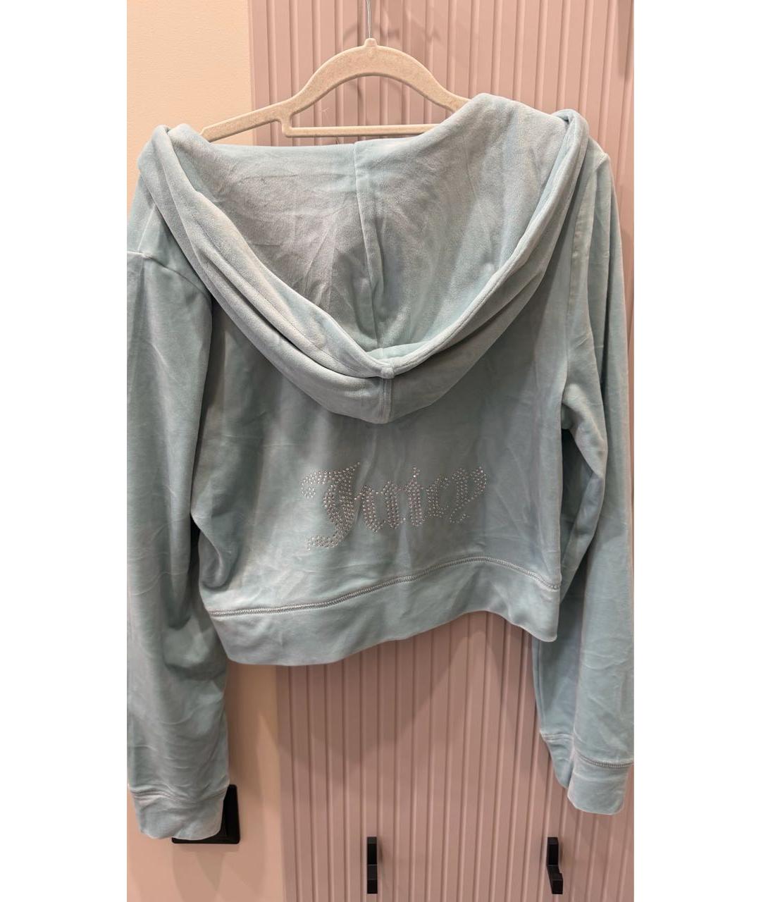 JUICY COUTURE Голубой бархатный спортивные костюмы, фото 5
