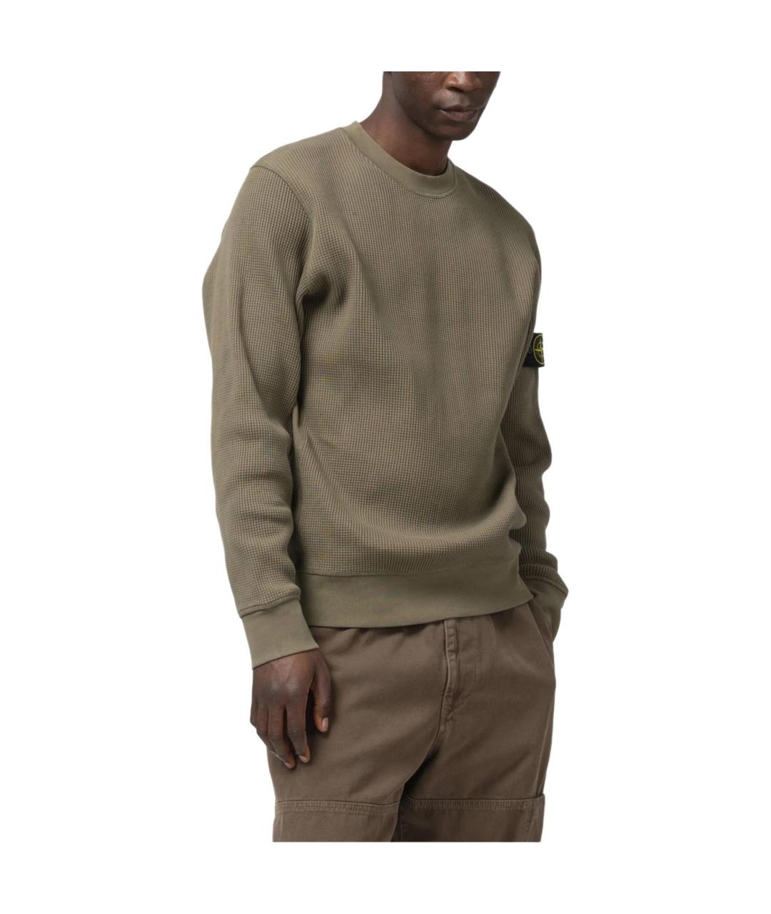 STONE ISLAND Зеленый джемпер / свитер, фото 2