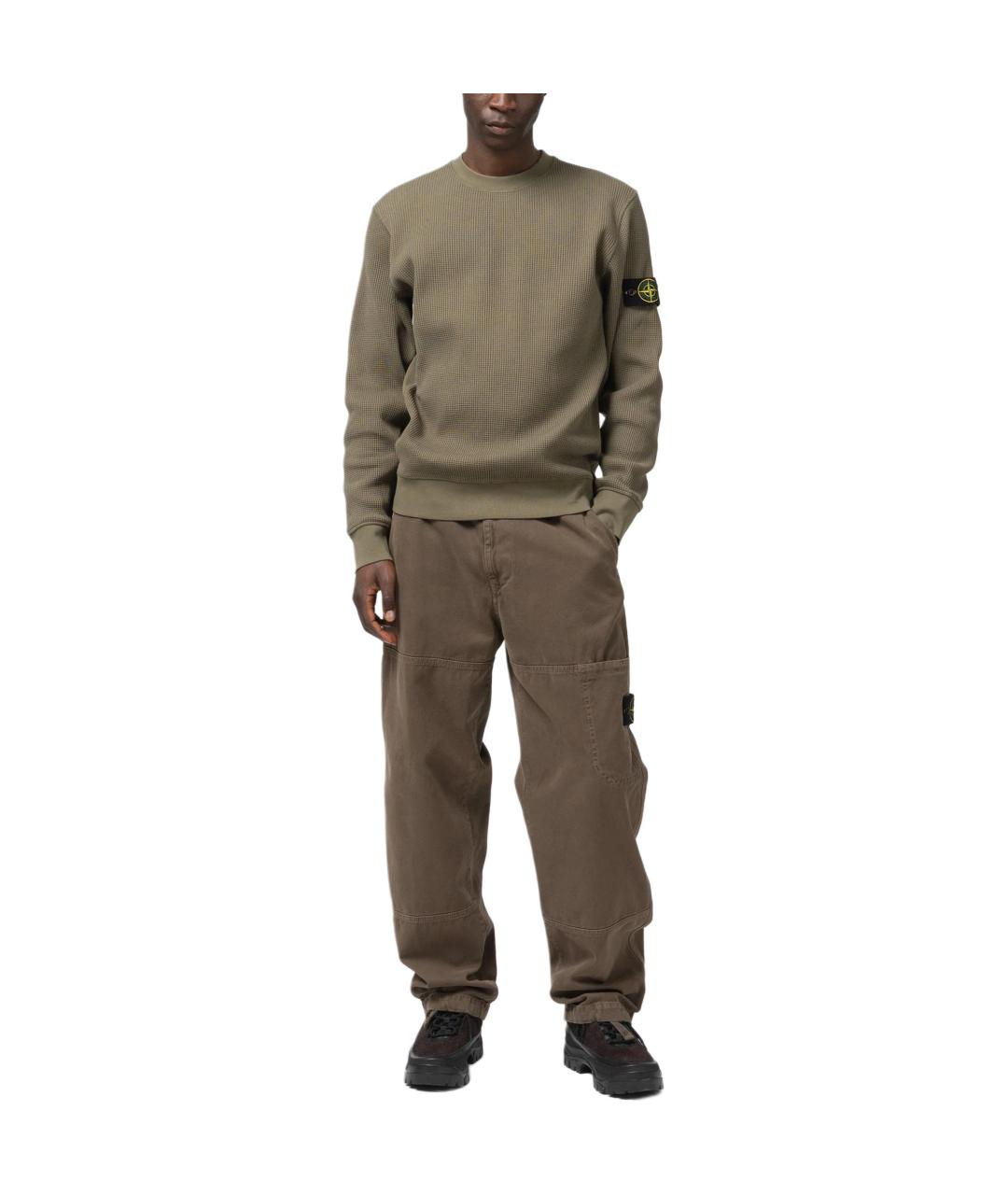 STONE ISLAND Зеленый джемпер / свитер, фото 3