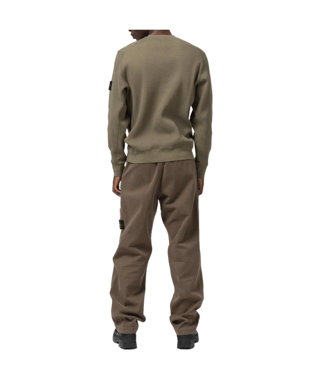STONE ISLAND Зеленый джемпер / свитер, фото 4