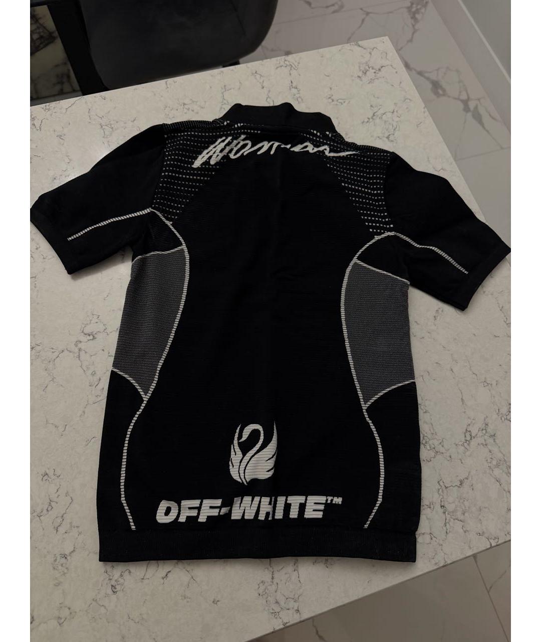 OFF-WHITE Черная полиамидовая футболка, фото 2
