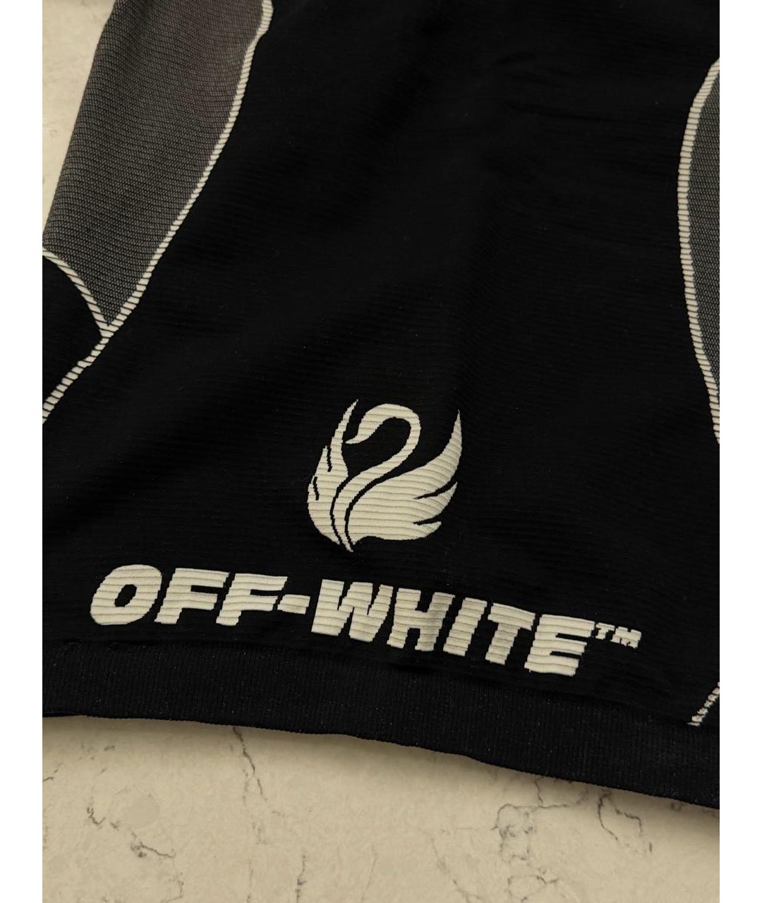 OFF-WHITE Черная полиамидовая футболка, фото 3