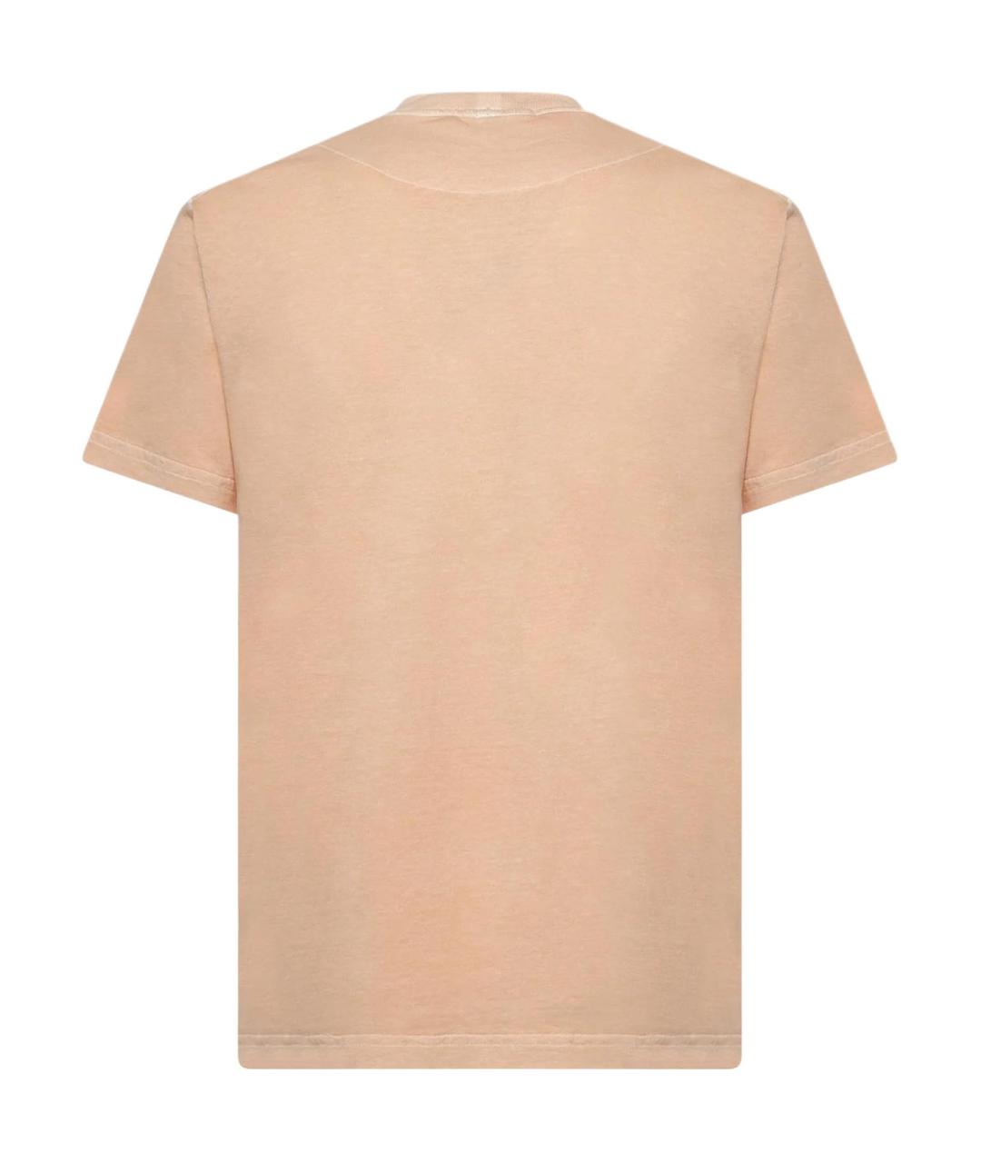 STONE ISLAND Бежевая футболка, фото 2