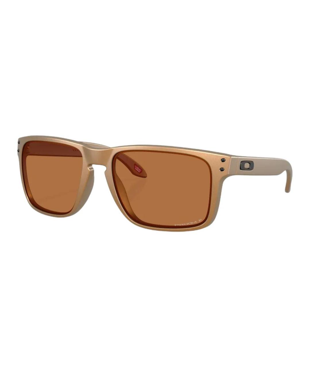 OAKLEY Коричневые пластиковые солнцезащитные очки, фото 1