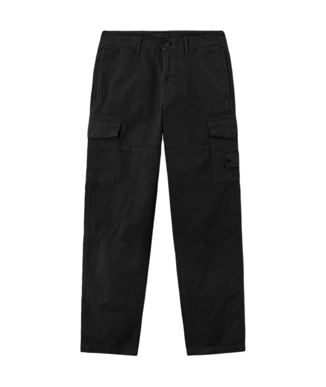STONE ISLAND Черные брюки чинос, фото 1