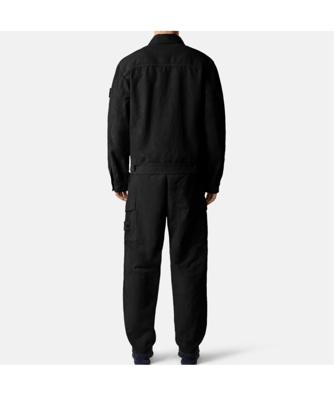 STONE ISLAND Черные брюки чинос, фото 4