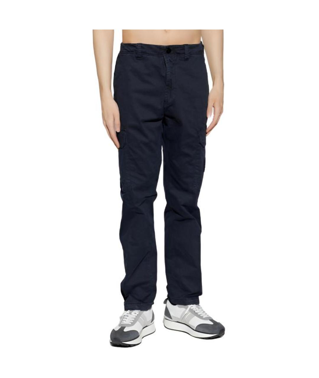 STONE ISLAND Темно-синие брюки чинос, фото 5
