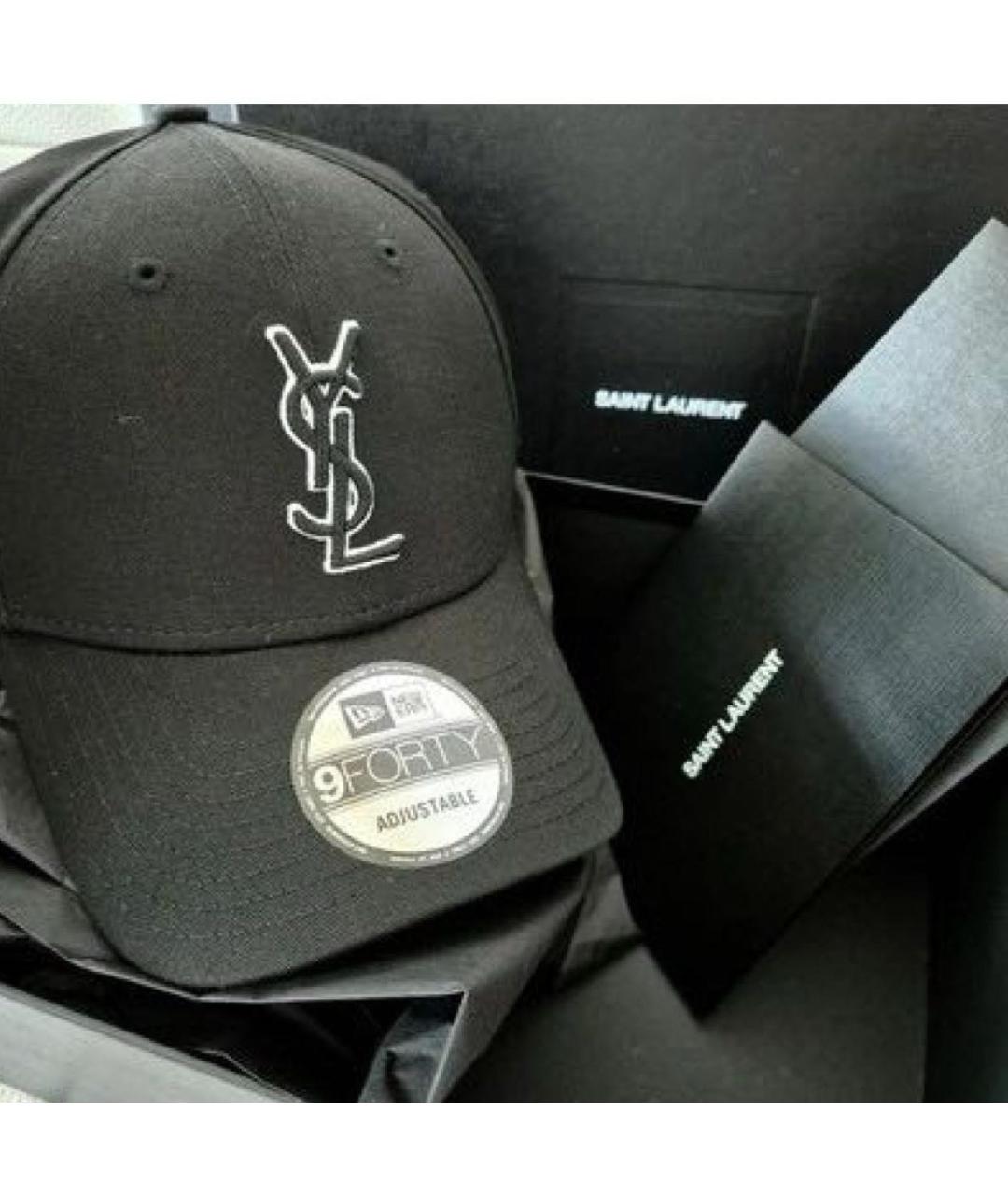 SAINT LAURENT Черная кепка, фото 4