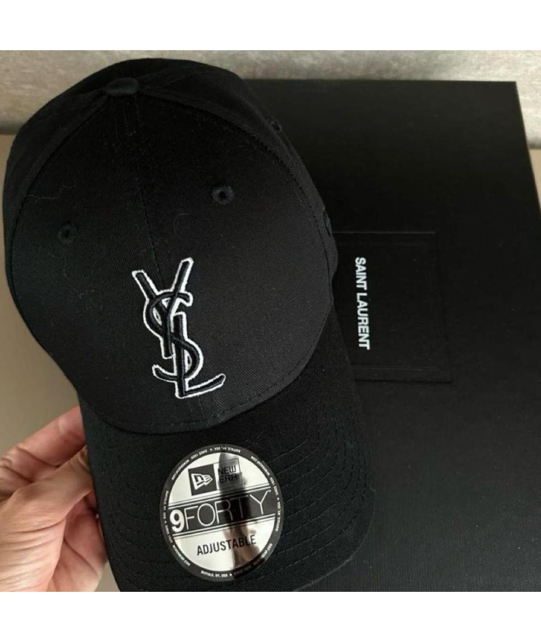 SAINT LAURENT Черная кепка, фото 2