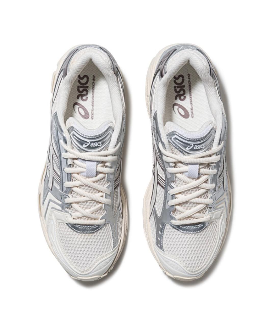 ASICS Бежевые синтетические кроссовки, фото 5