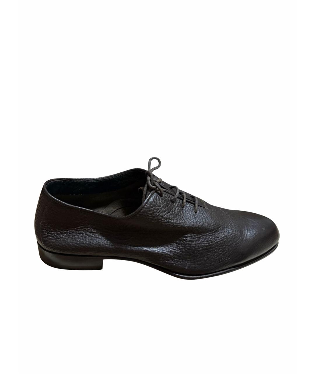 BRIONI Коричневые кожаные туфли, фото 1