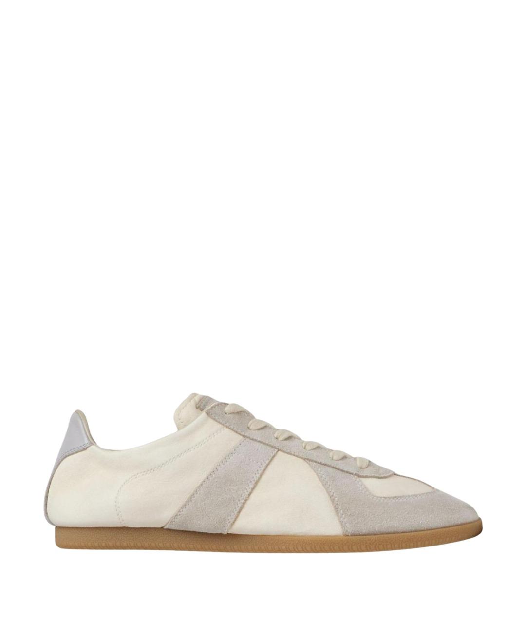 MAISON MARGIELA Бежевые низкие кроссовки / кеды, фото 1