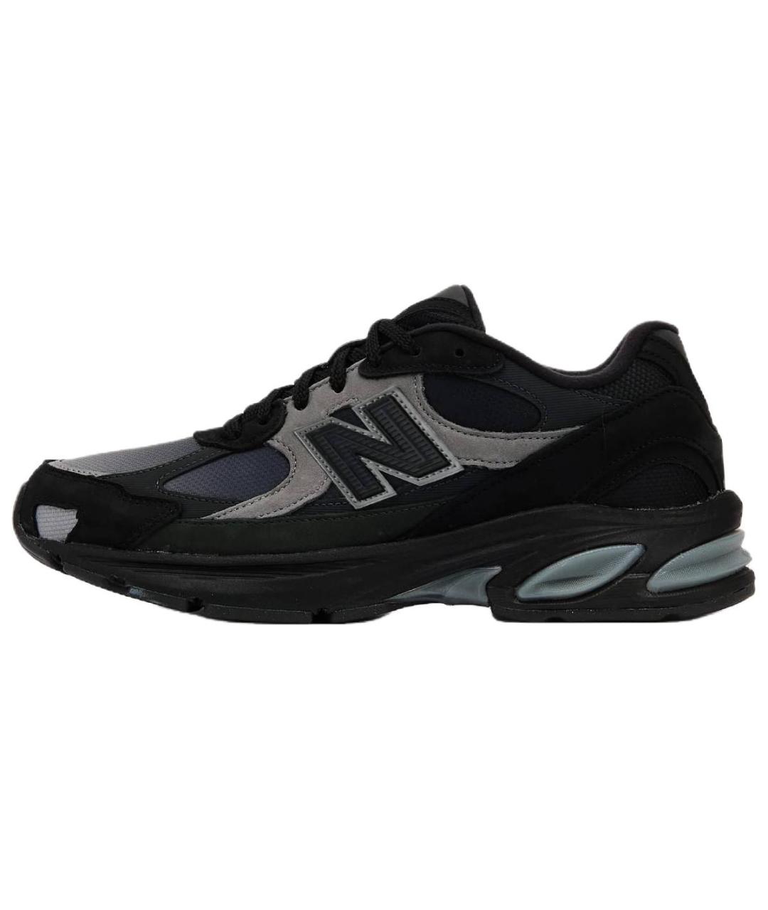NEW BALANCE Черные замшевые низкие кроссовки / кеды, фото 3