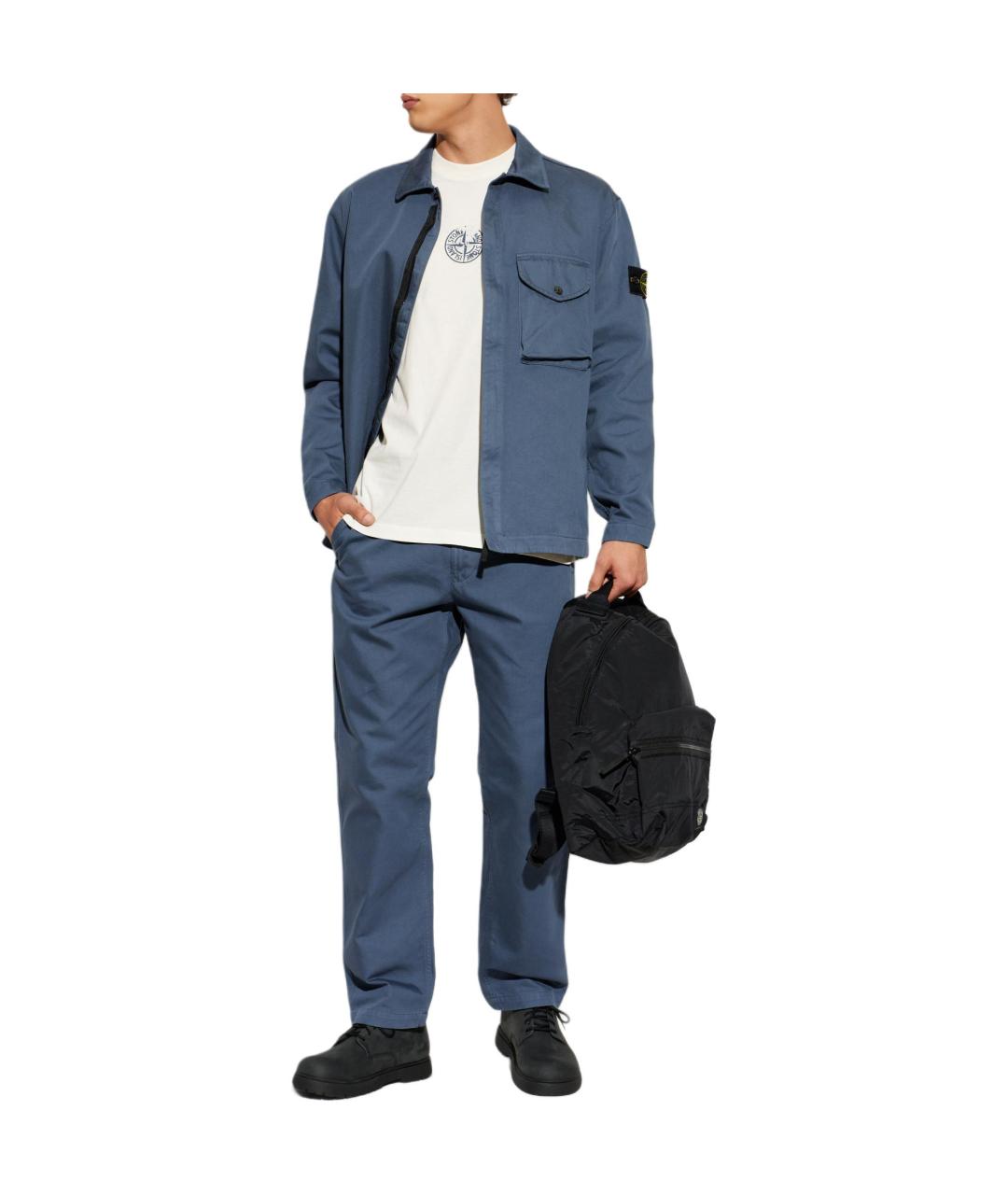 STONE ISLAND Бежевая футболка, фото 2