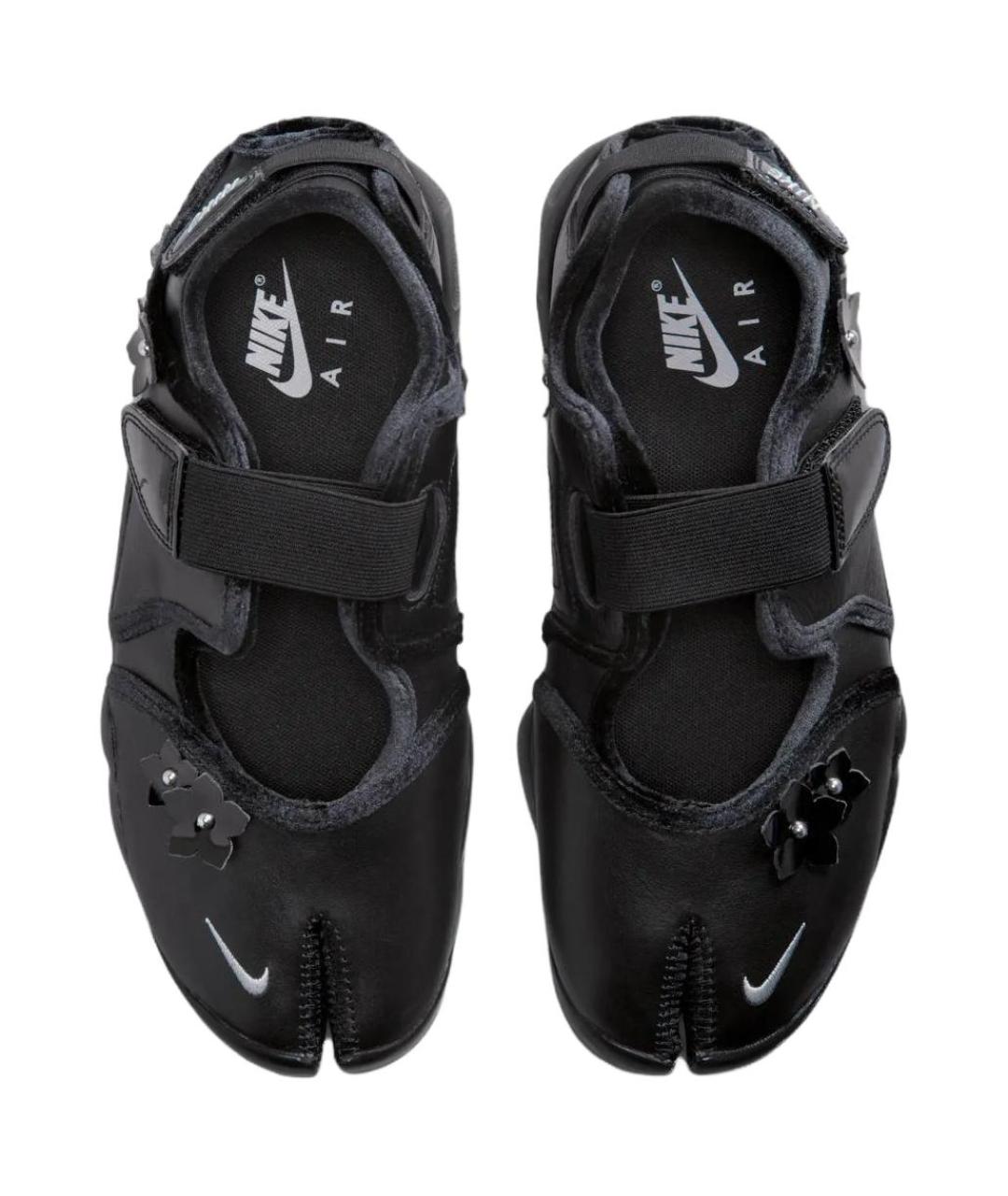 NIKE Черные кожаные кроссовки, фото 4