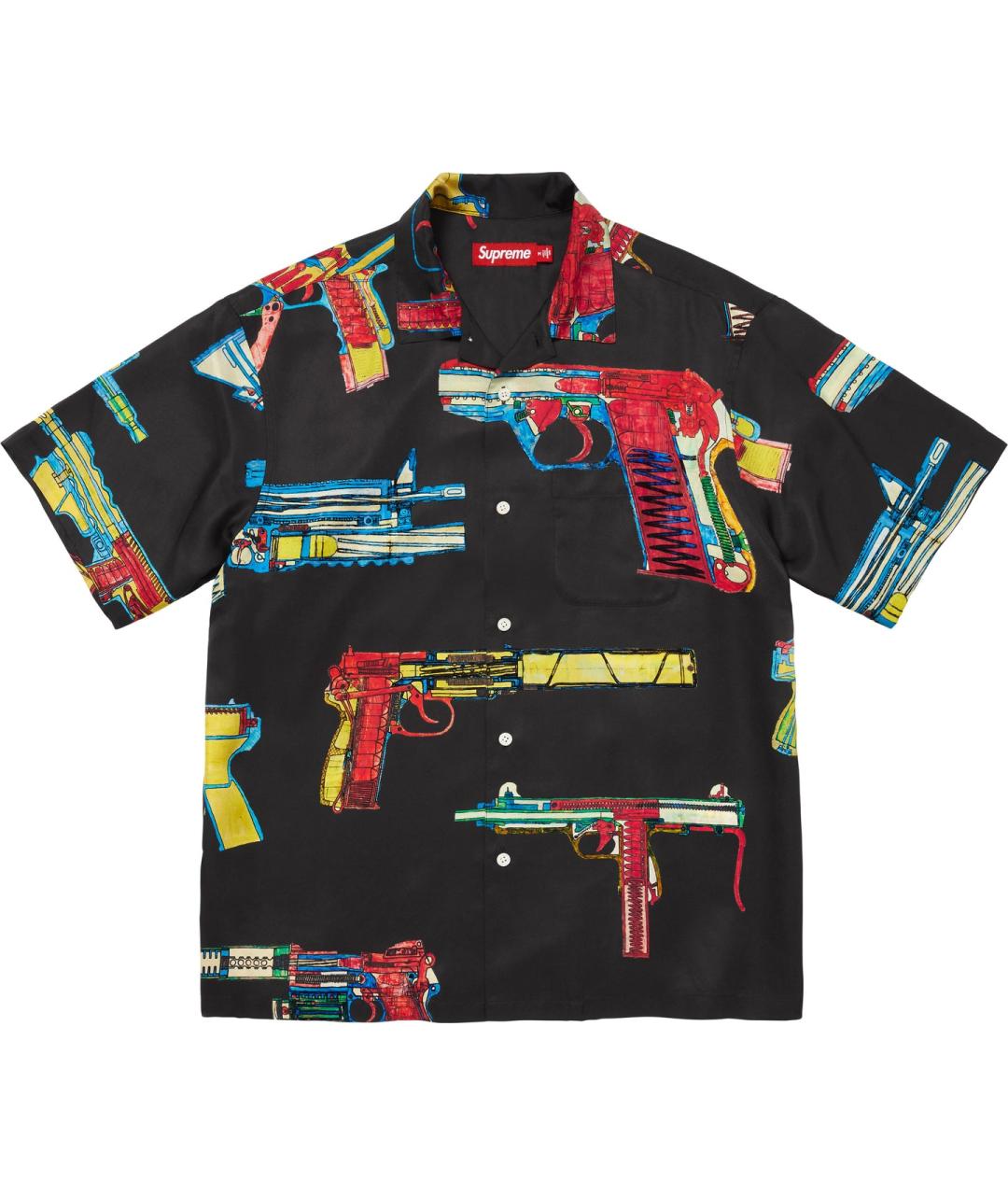 SUPREME Черная рубашка, фото 1