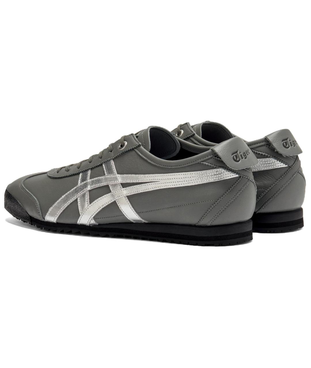 ONITSUKA TIGER Серые кожаные кроссовки, фото 4