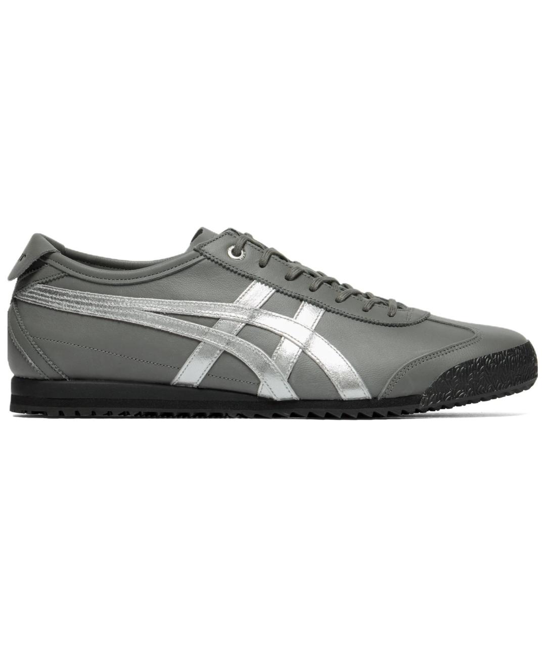 ONITSUKA TIGER Серые кожаные кроссовки, фото 1