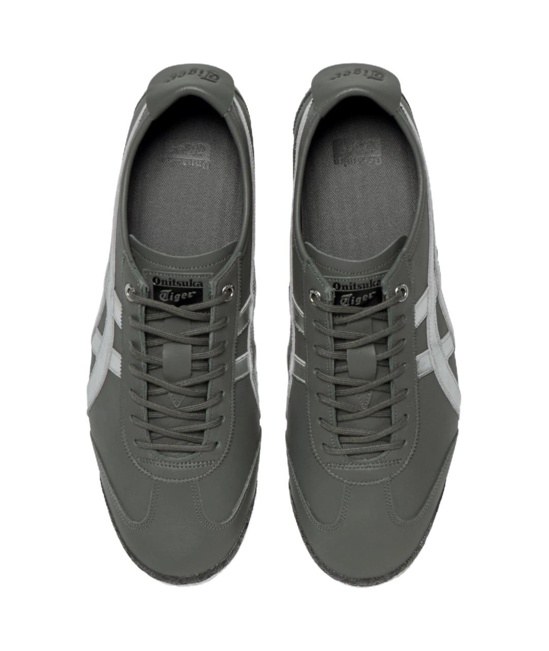 ONITSUKA TIGER Серые кожаные кроссовки, фото 5