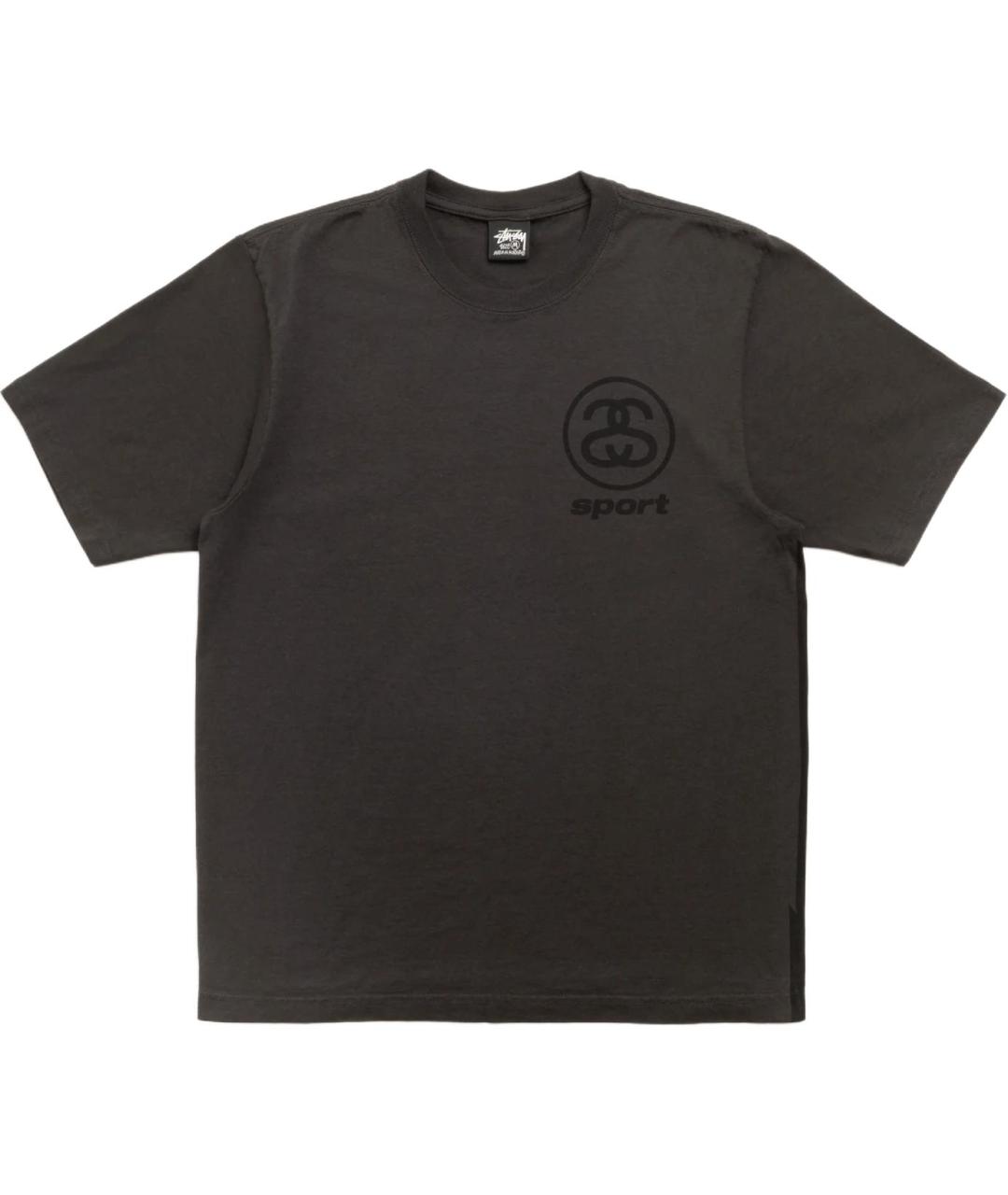 STUSSY Черная футболка, фото 1