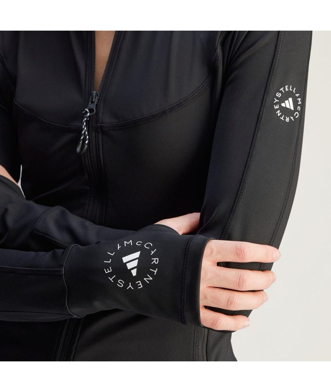ADIDAS BY STELLA MCCARTNEY Черная полиэстеровая спортивная куртка, фото 4