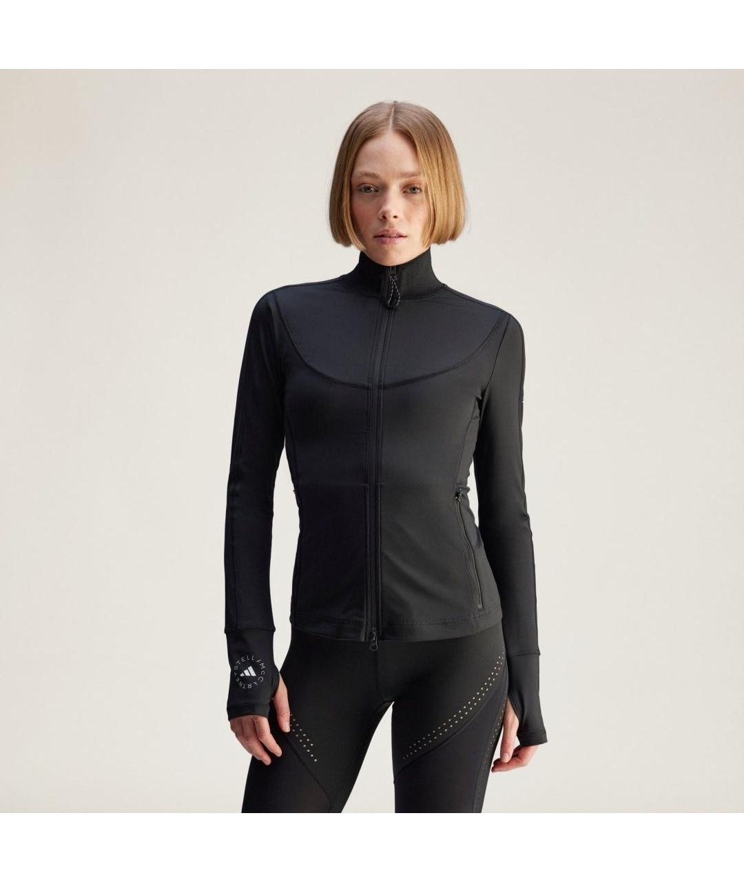 ADIDAS BY STELLA MCCARTNEY Черная полиэстеровая спортивная куртка, фото 6