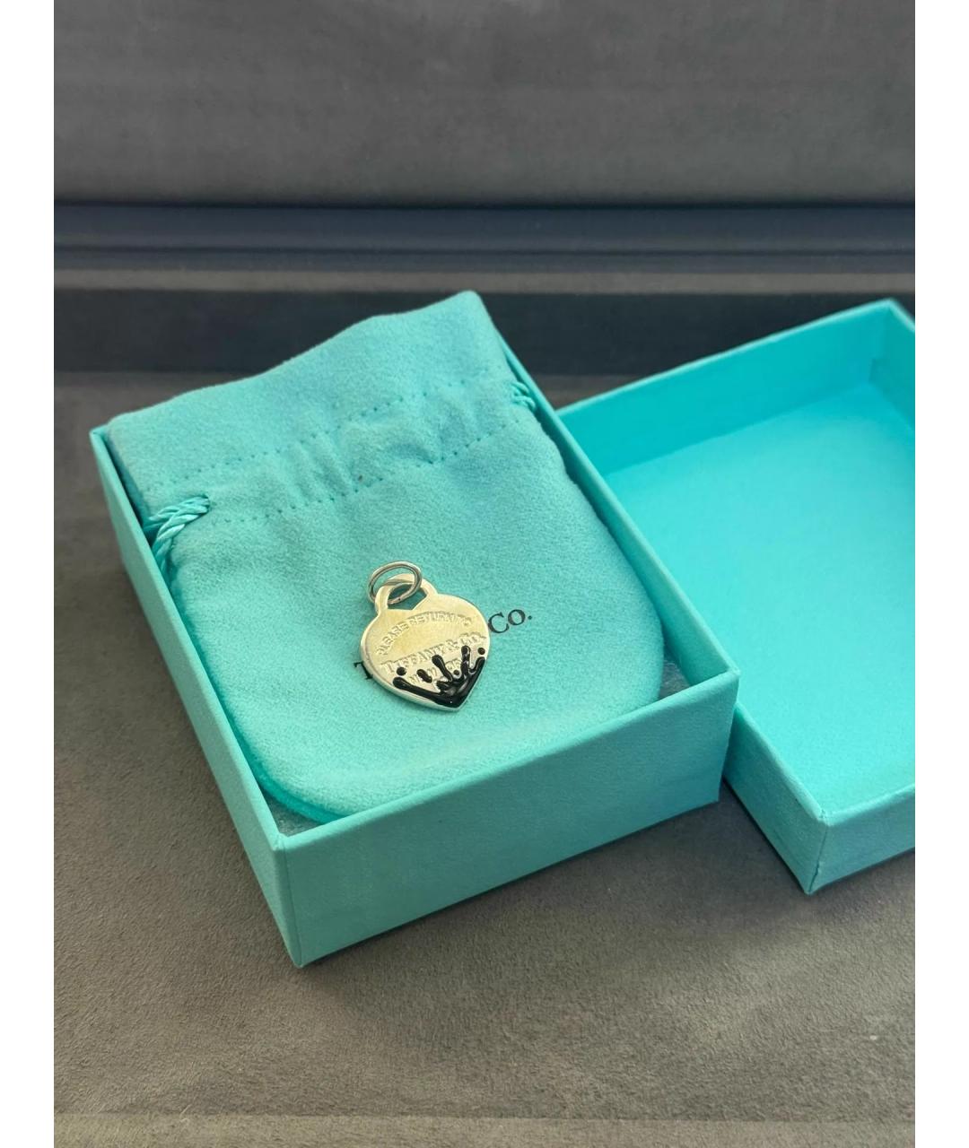 TIFFANY&CO Черная серебряная подвеска, фото 6