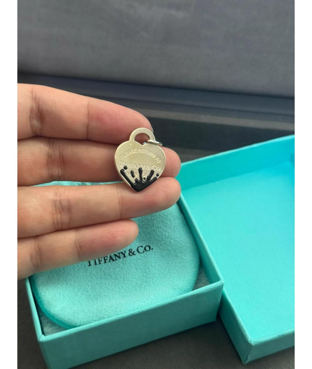 TIFFANY&CO Черная серебряная подвеска, фото 4
