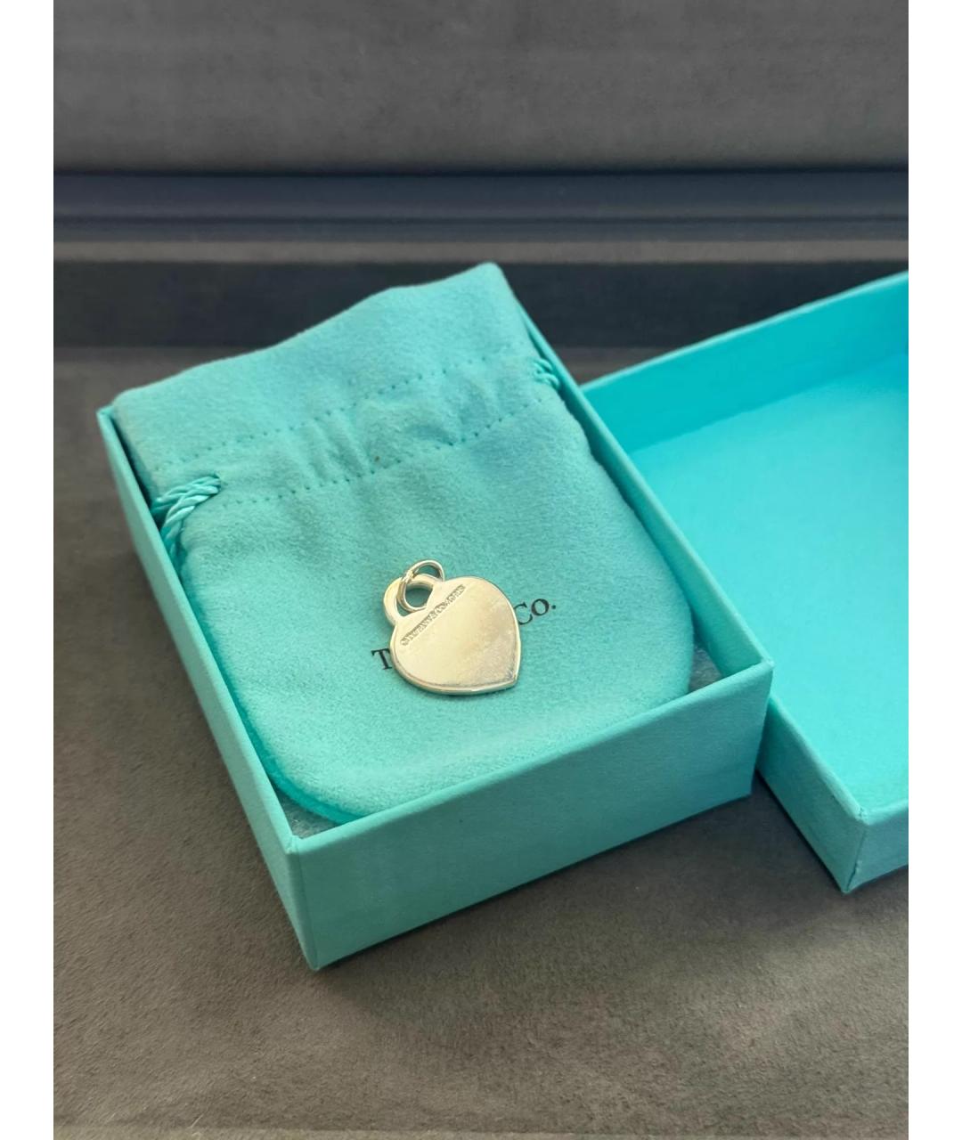 TIFFANY&CO Черная серебряная подвеска, фото 2