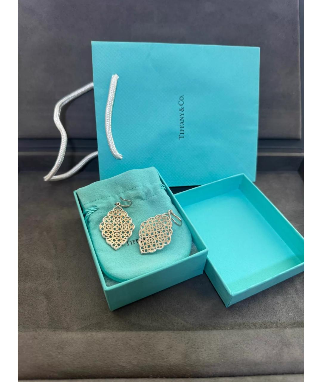 TIFFANY&CO Серебряные серебряные серьги, фото 2