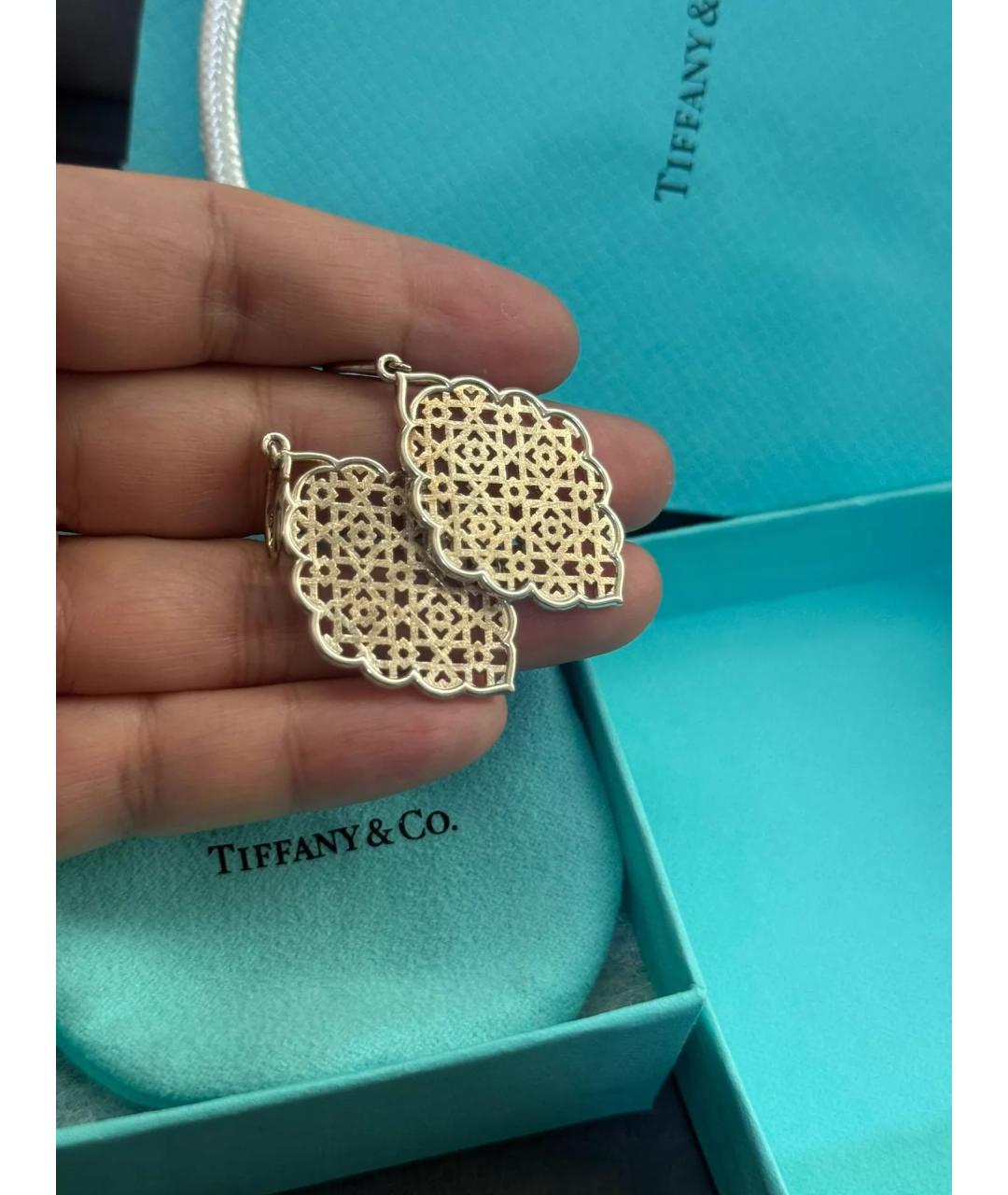 TIFFANY&CO Серебряные серебряные серьги, фото 5